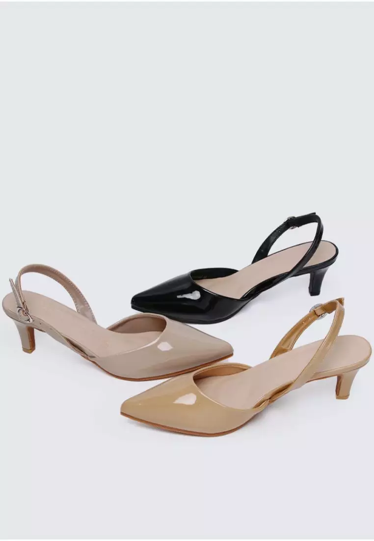 My Ballerine My Ballerine Vicky Comfy Heels In Black