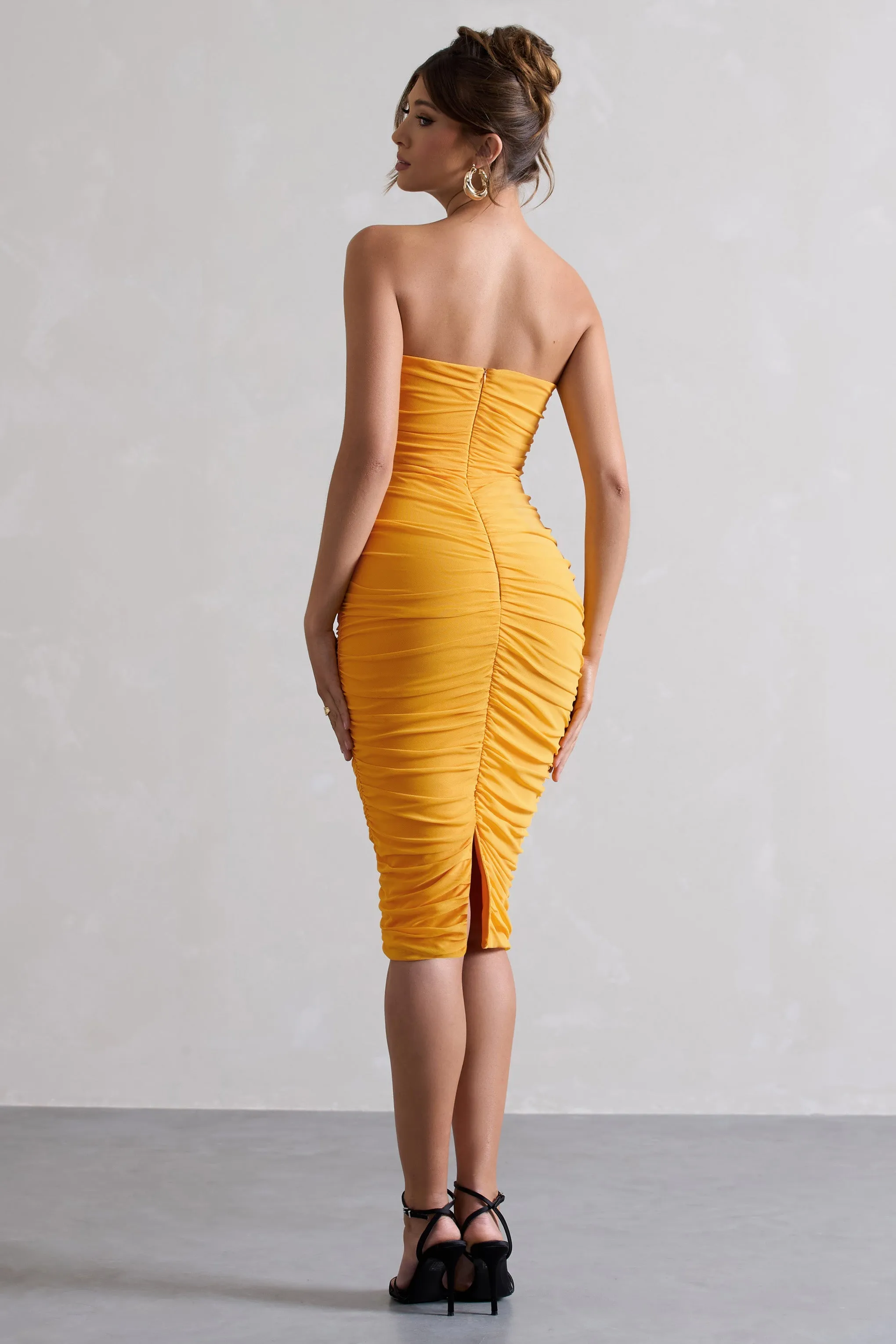 Mango Mesh Midi Dress