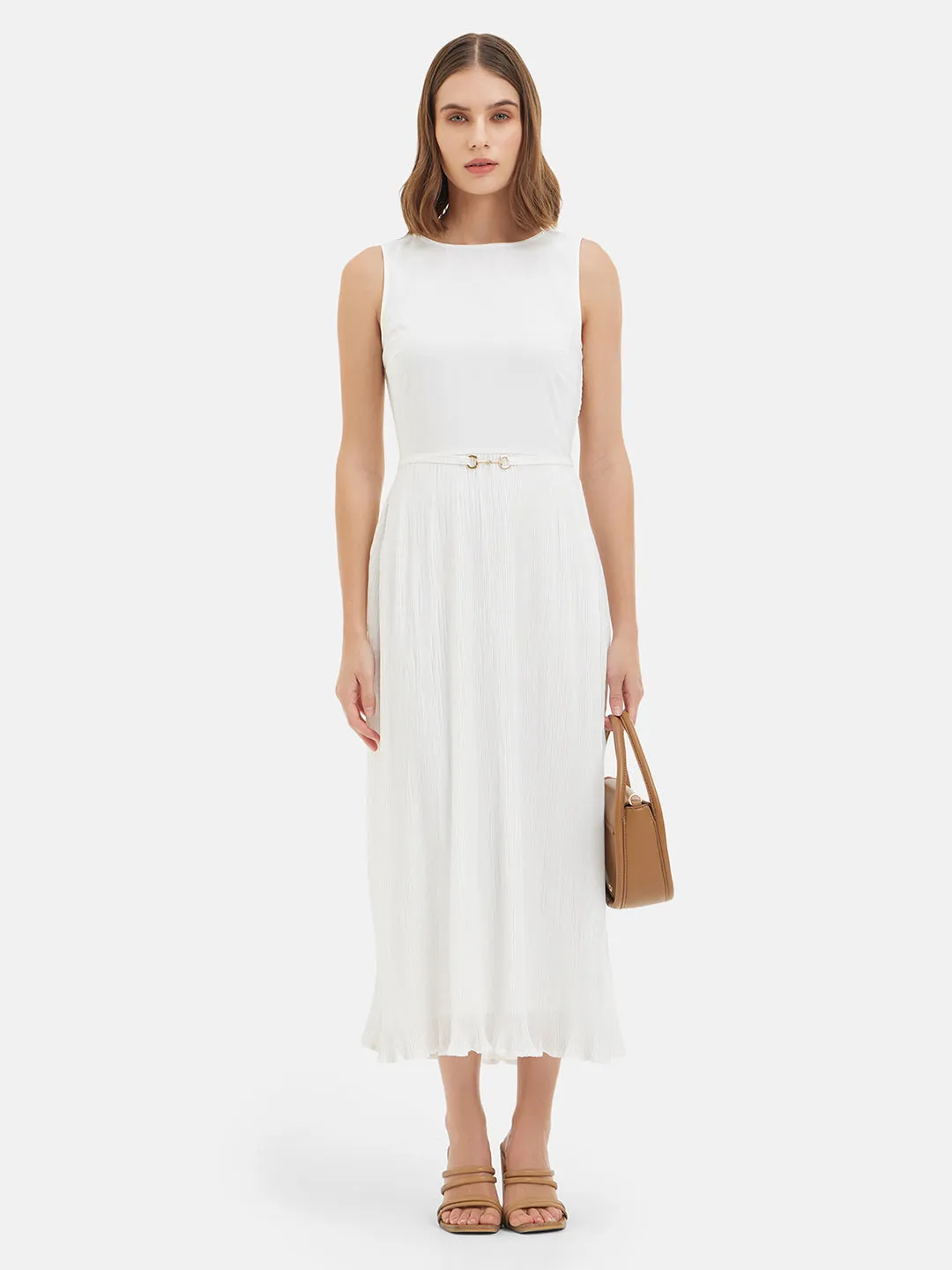 Nadia Dress with Pleats