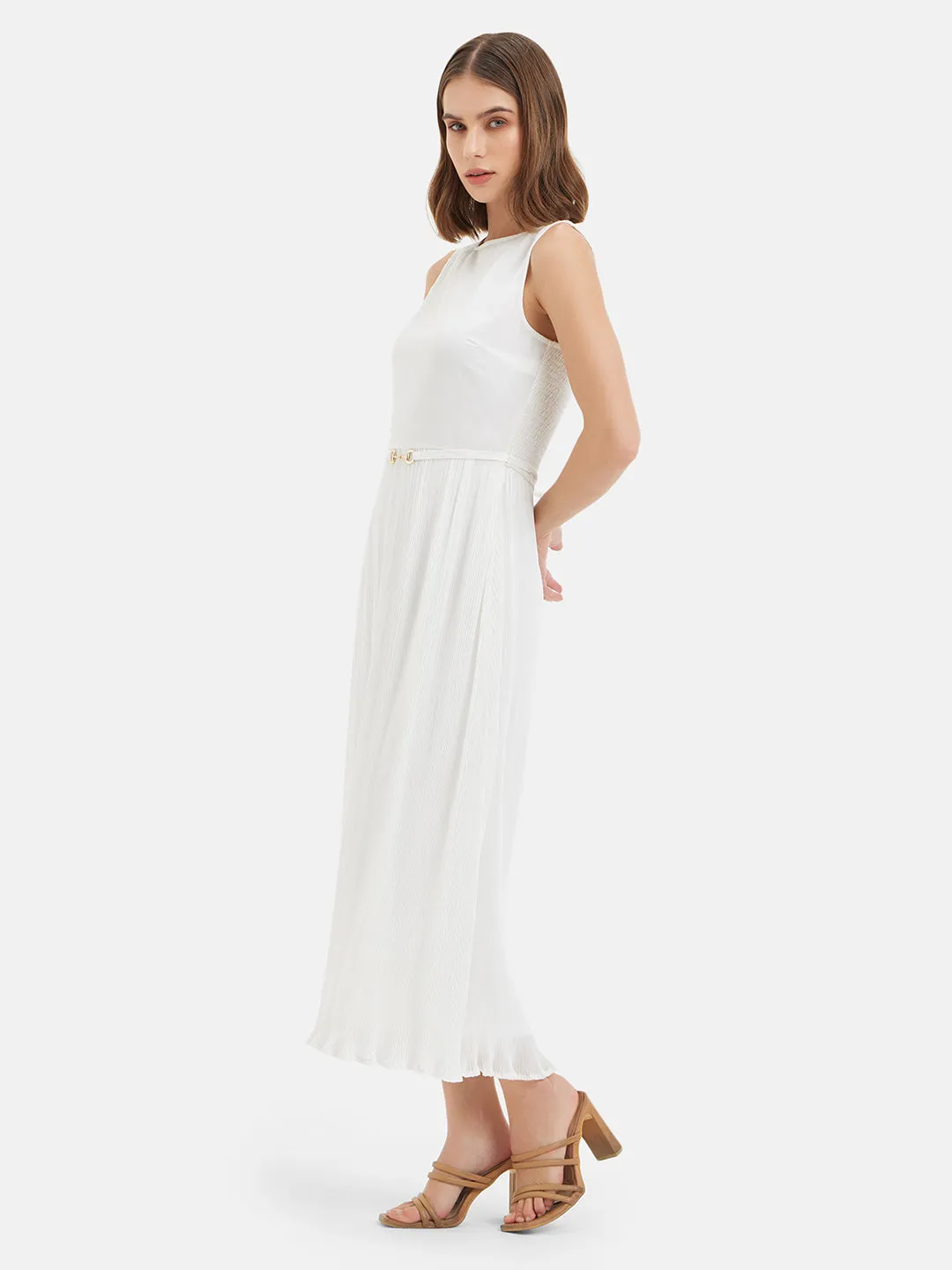 Nadia Dress with Pleats