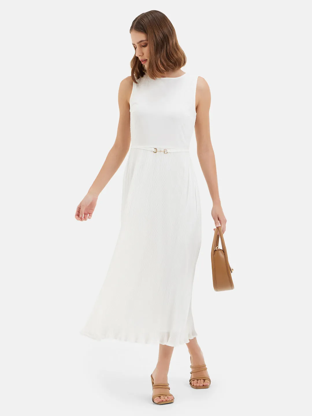 Nadia Dress with Pleats