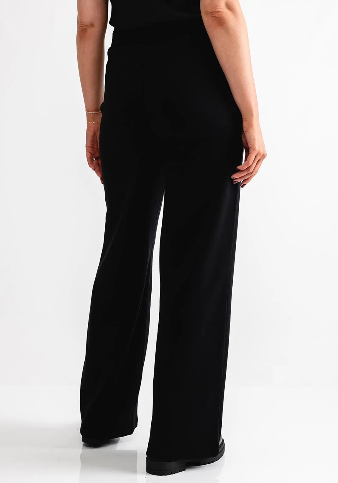 Naya Wide Leg Trousers, Black