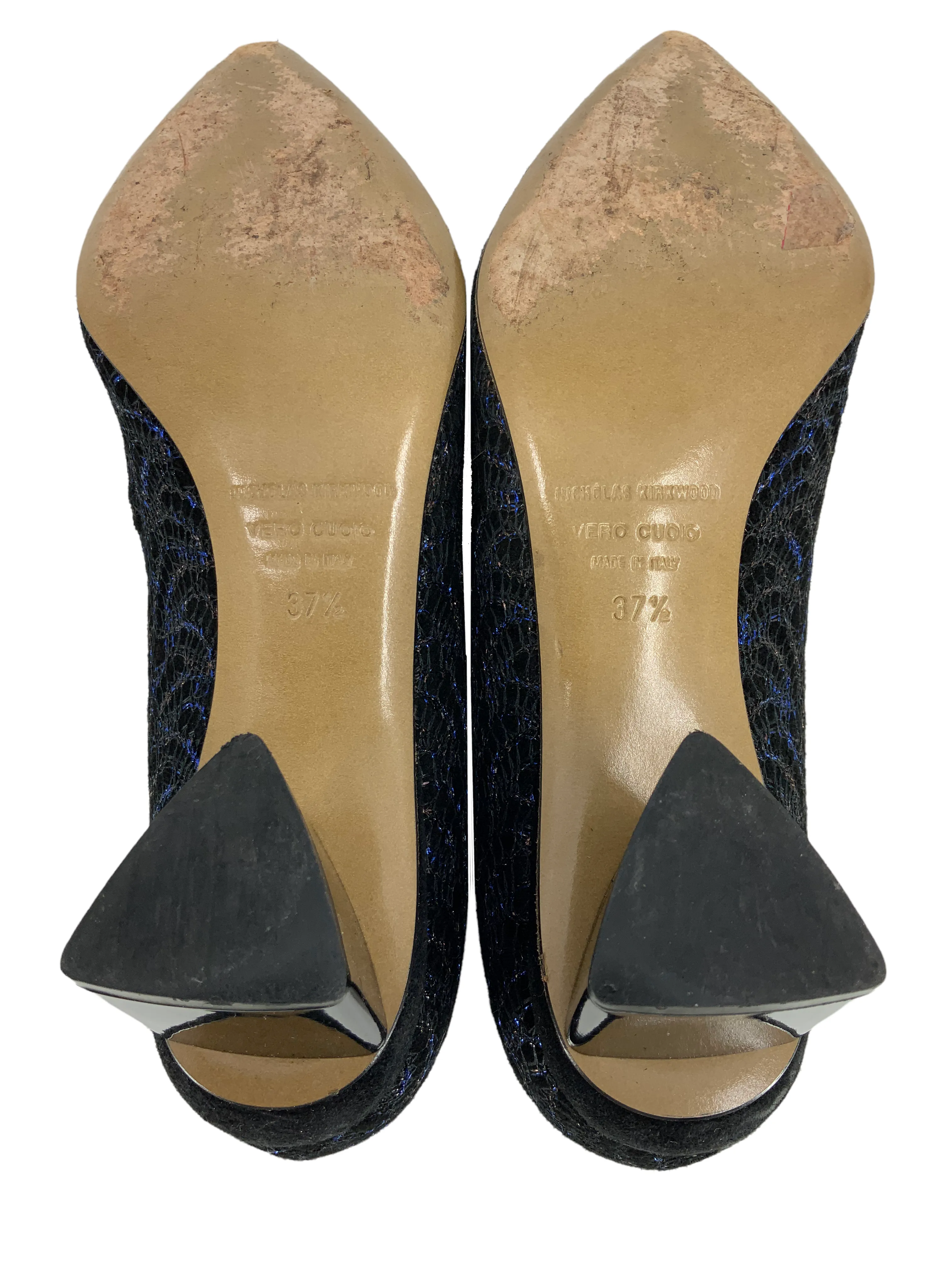 NICHOLAS KIRKWOOD Suede Prism Pumps Size 7.5