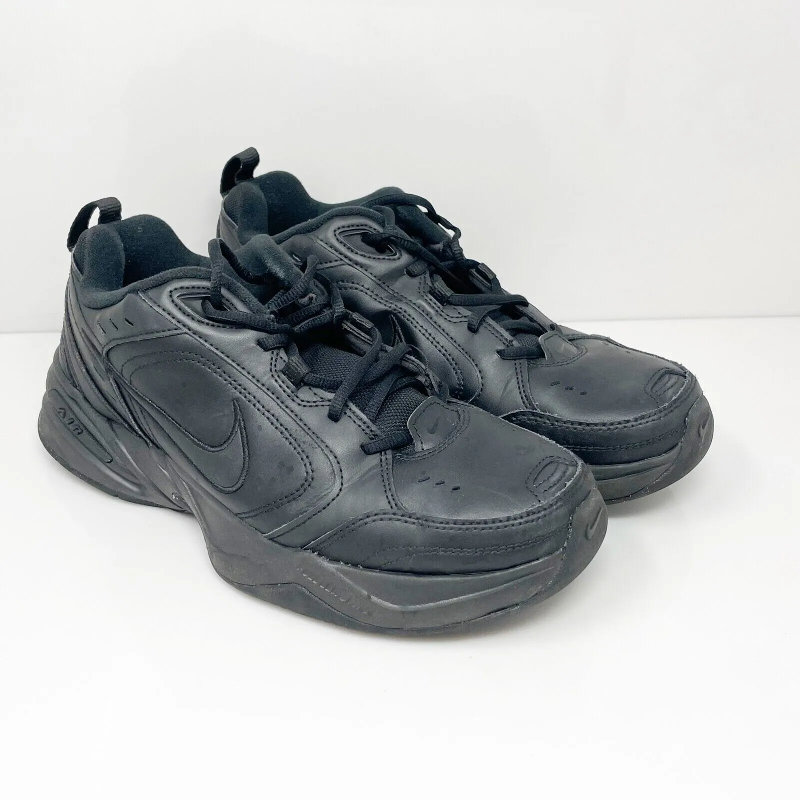 Nike Mens Air Monarch IV 415445-001 Black Casual Shoes Sneakers Size 10