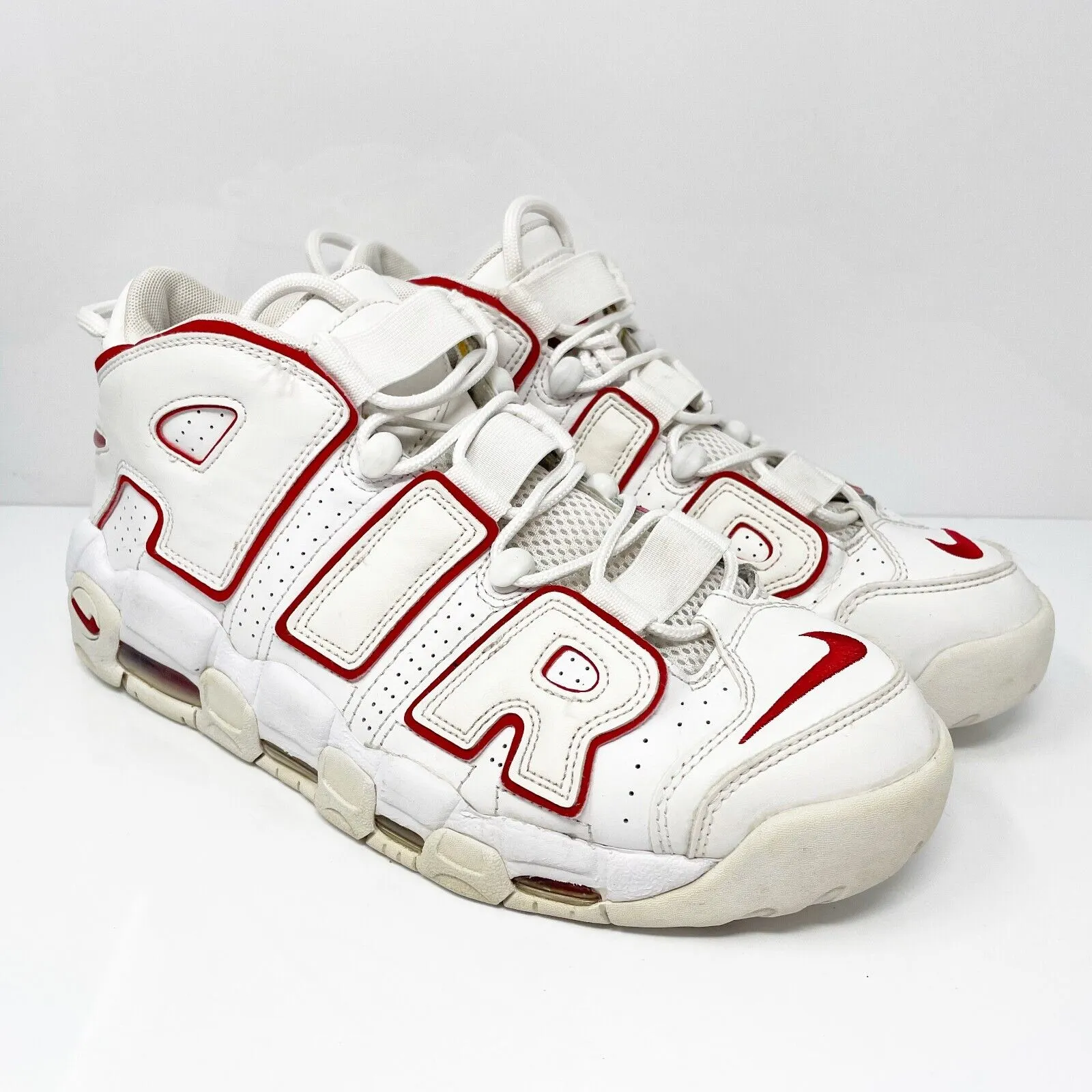 Nike Mens Air More Uptempo 921948-102 White Basketball Shoes Sneakers Size 10.5