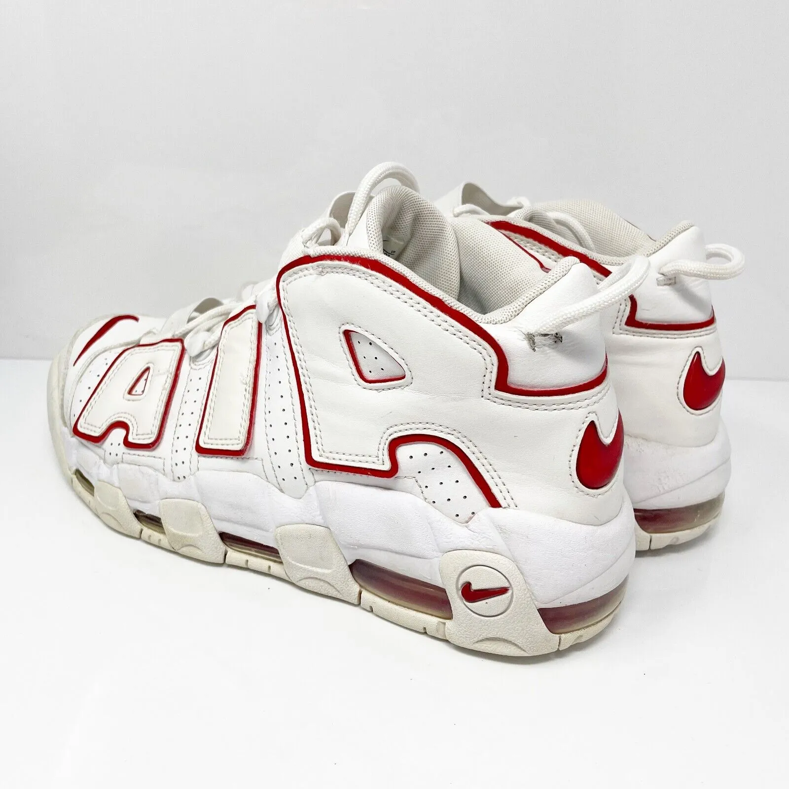 Nike Mens Air More Uptempo 921948-102 White Basketball Shoes Sneakers Size 10.5