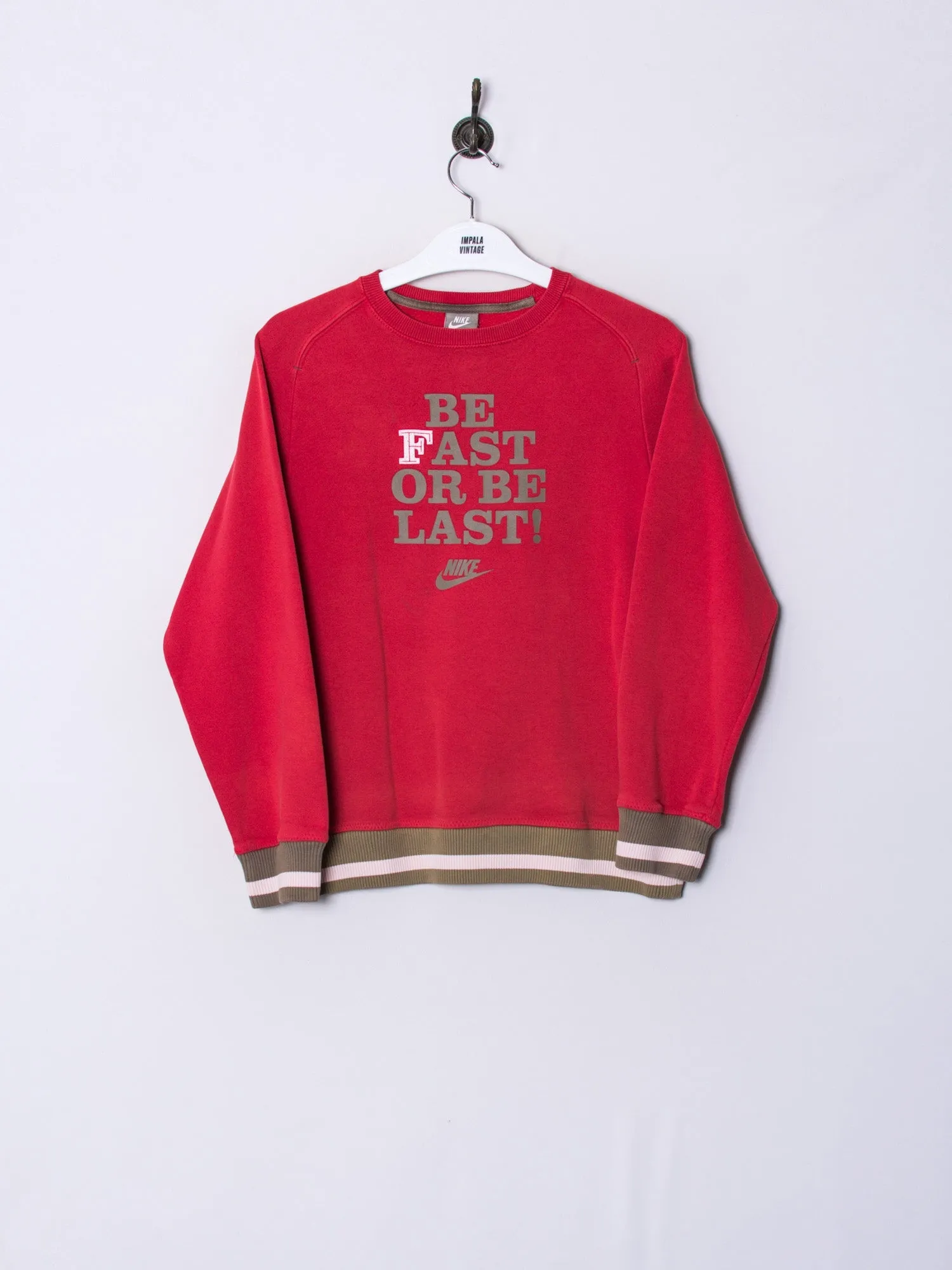 Red Nike Sweatshirt with I Design