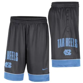 Nike Tar Heels NC Fast Break Shorts - Gray