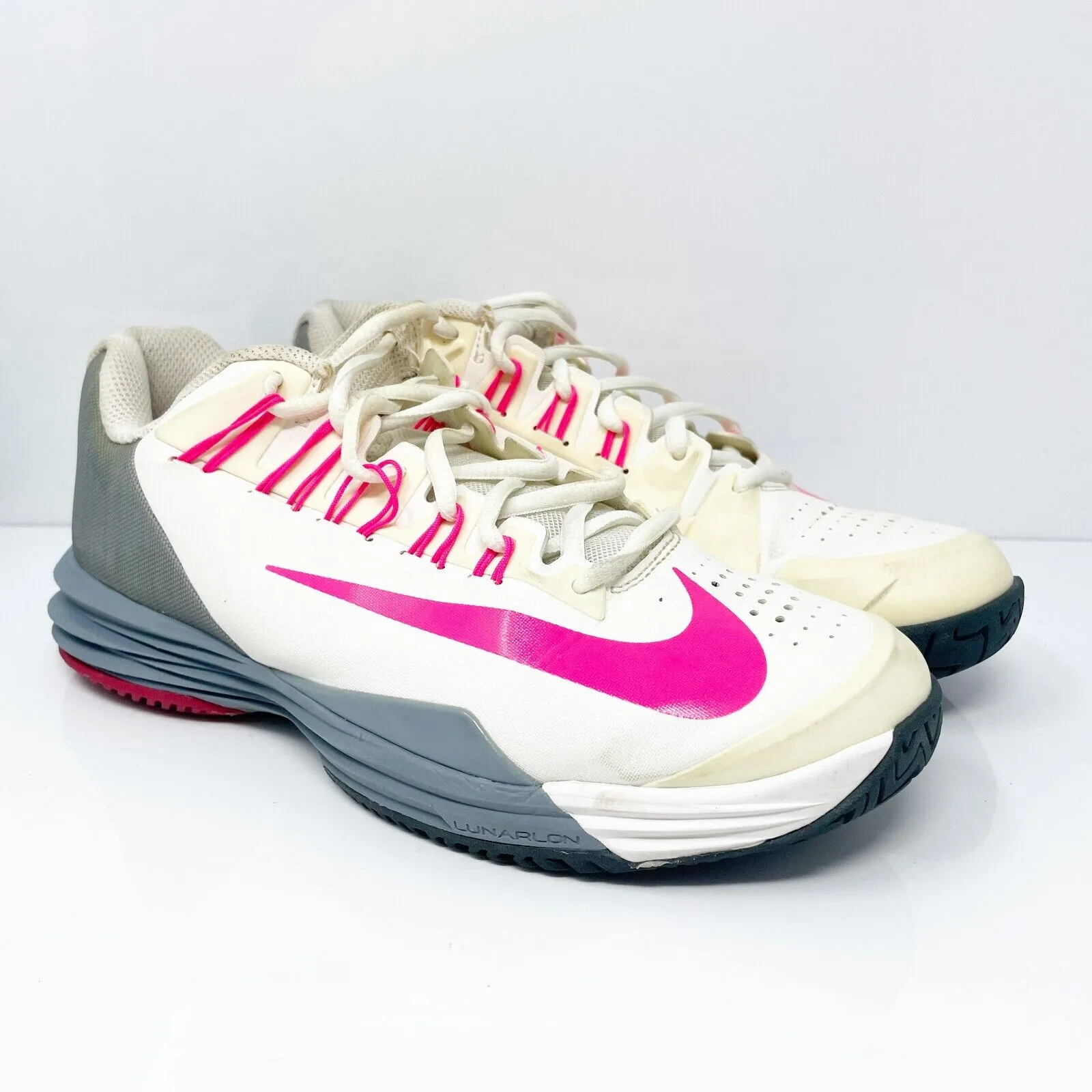 Nike Womens Lunar Ballistec 631648-160 White Running Shoes Sneakers Size 7.5