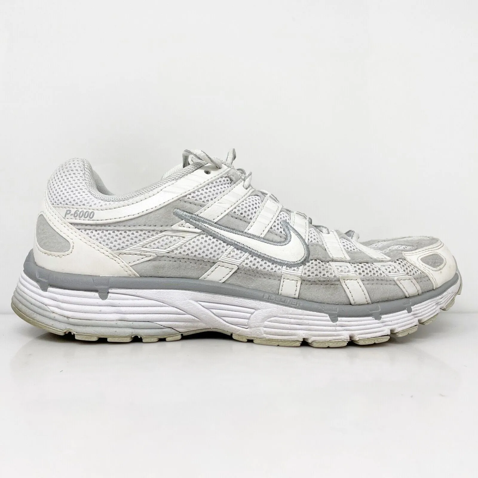 Nike Womens P 6000 FV6603-101 White Running Shoes Sneakers Size 8.5