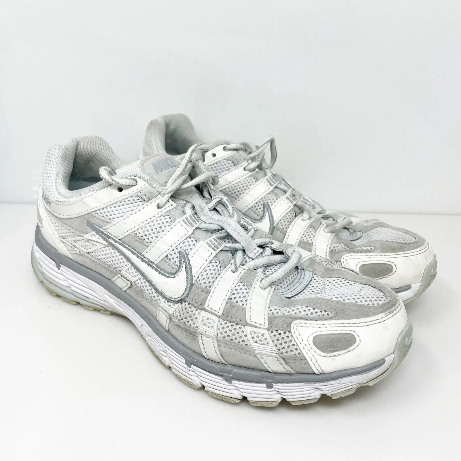 Nike Womens P 6000 FV6603-101 White Running Shoes Sneakers Size 8.5