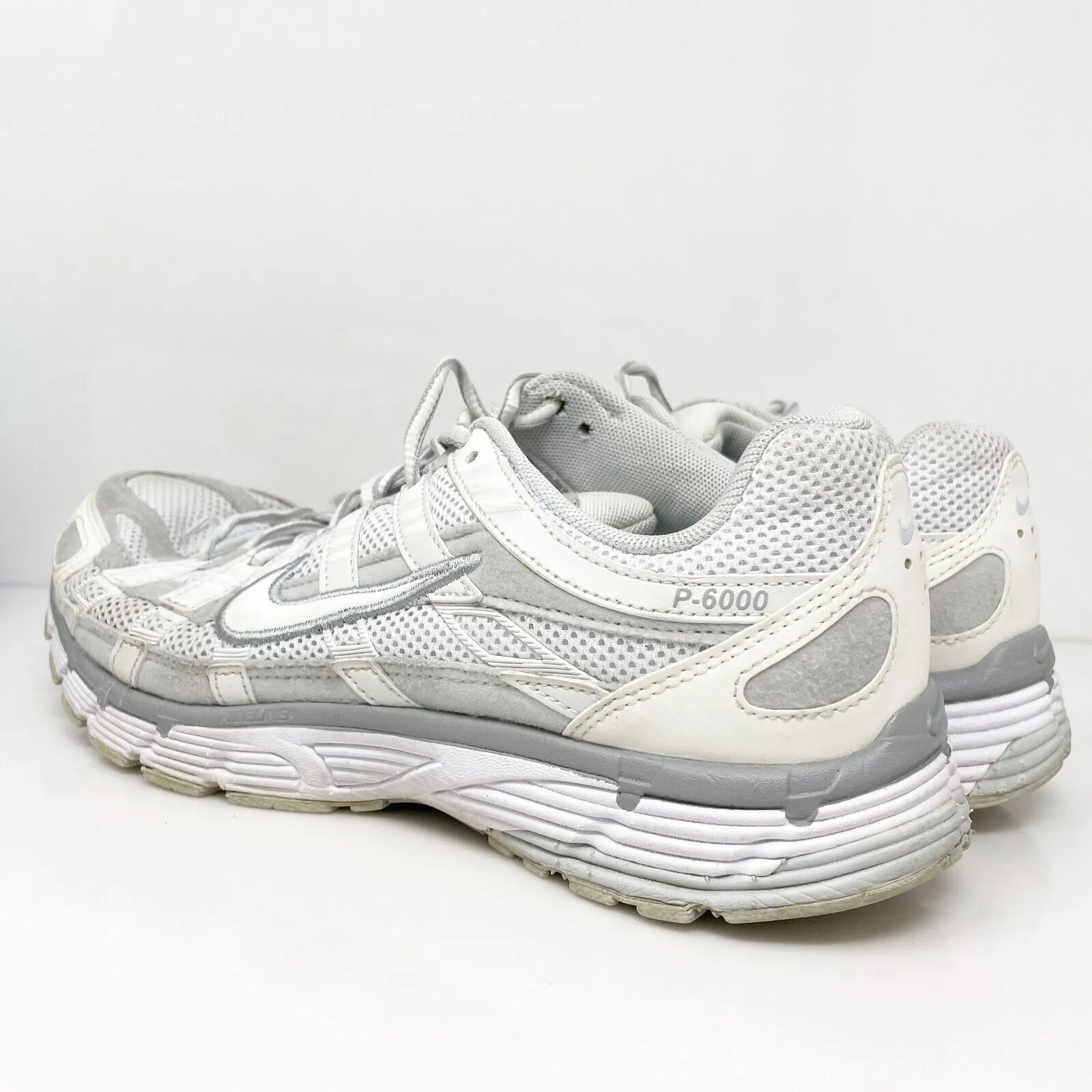 Nike Womens P 6000 FV6603-101 White Running Shoes Sneakers Size 8.5