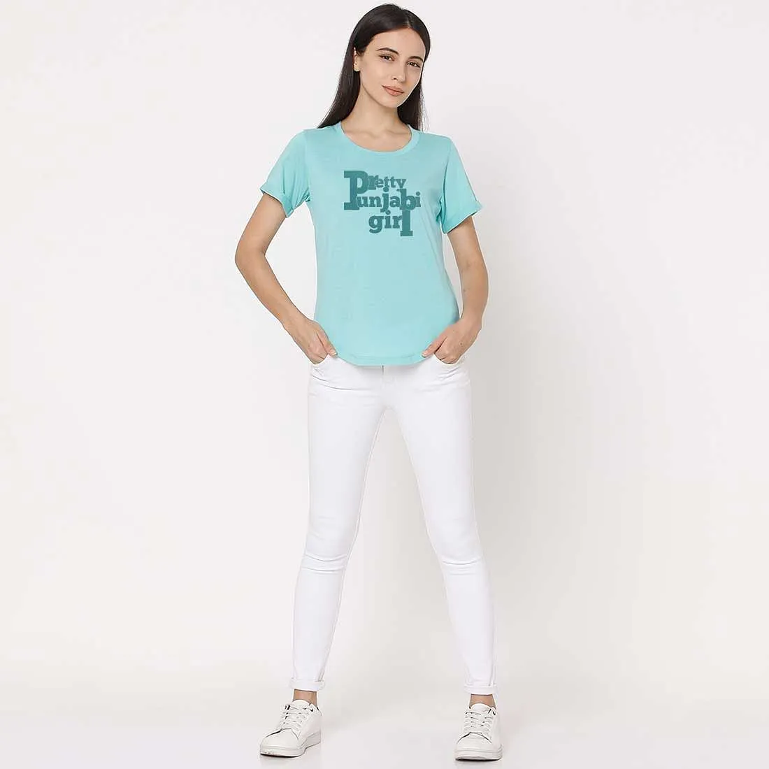 Nutcase cute tops for women western wear Your Hometown City Tees slogan up down tshirt - Pretty Punjabi Girl