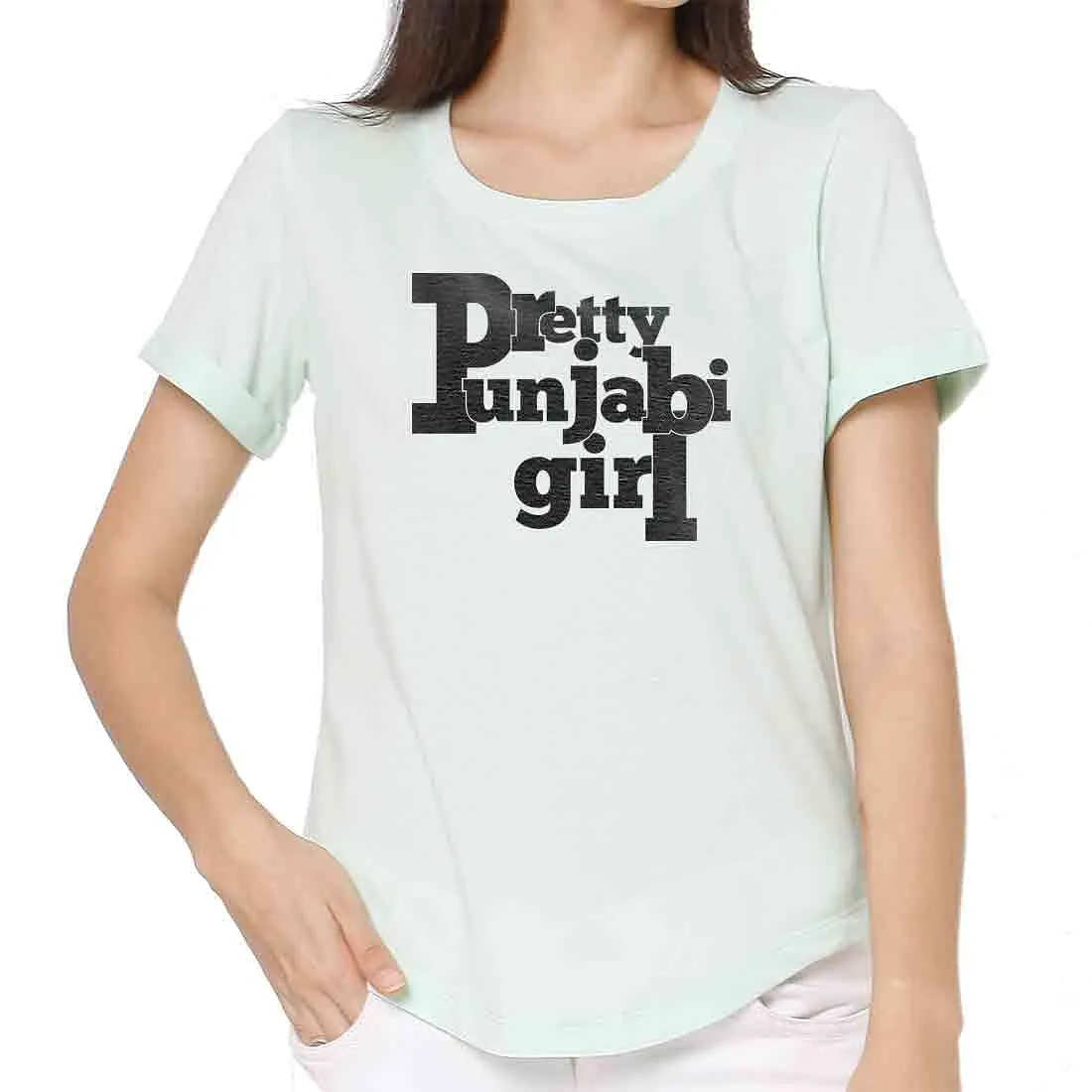 Nutcase cute tops for women western wear Your Hometown City Tees slogan up down tshirt - Pretty Punjabi Girl