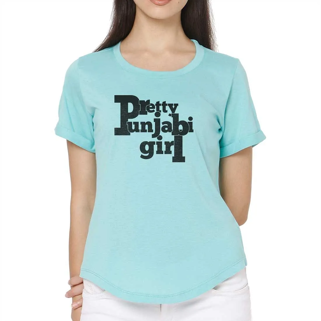 Nutcase cute tops for women western wear Your Hometown City Tees slogan up down tshirt - Pretty Punjabi Girl