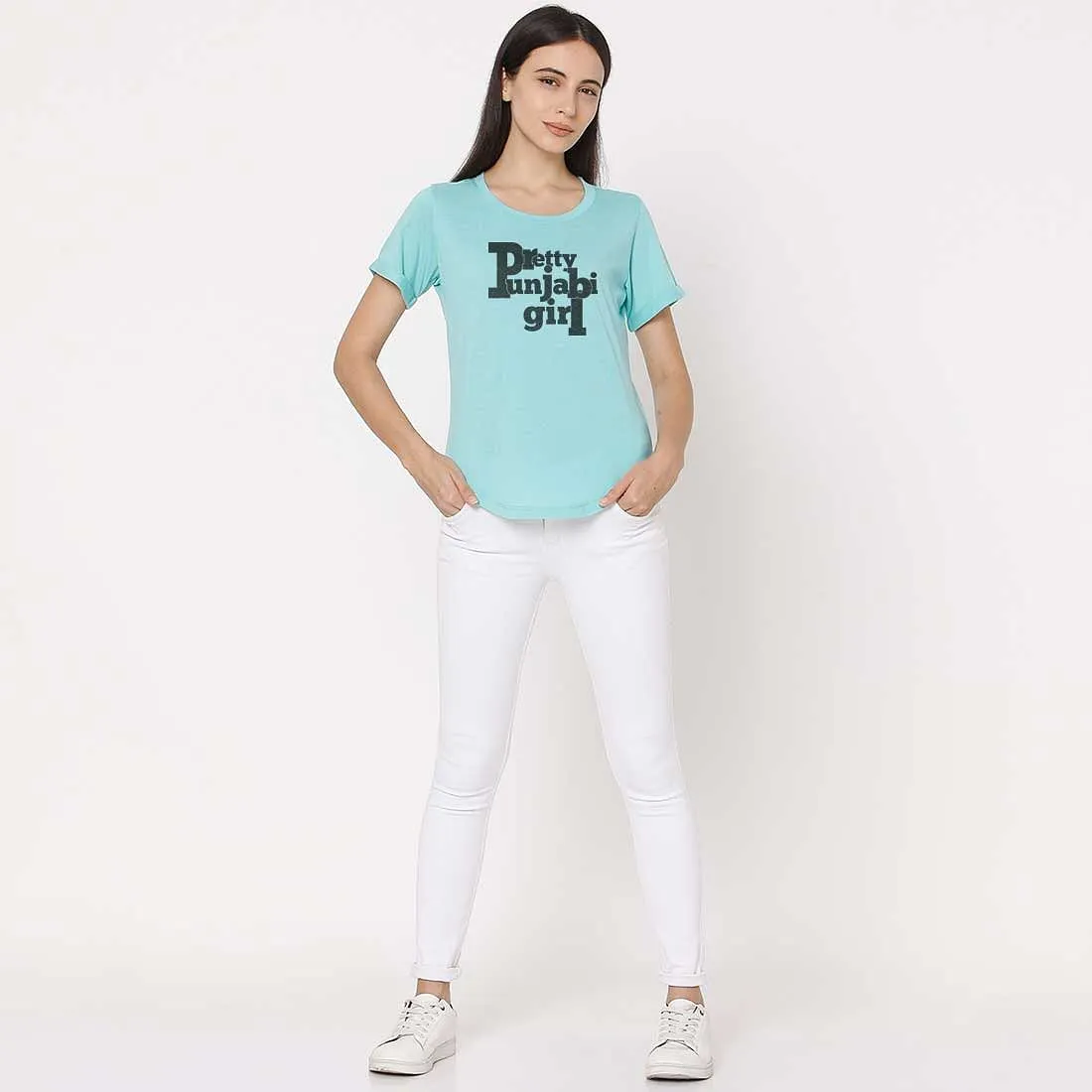 Nutcase cute tops for women western wear Your Hometown City Tees slogan up down tshirt - Pretty Punjabi Girl