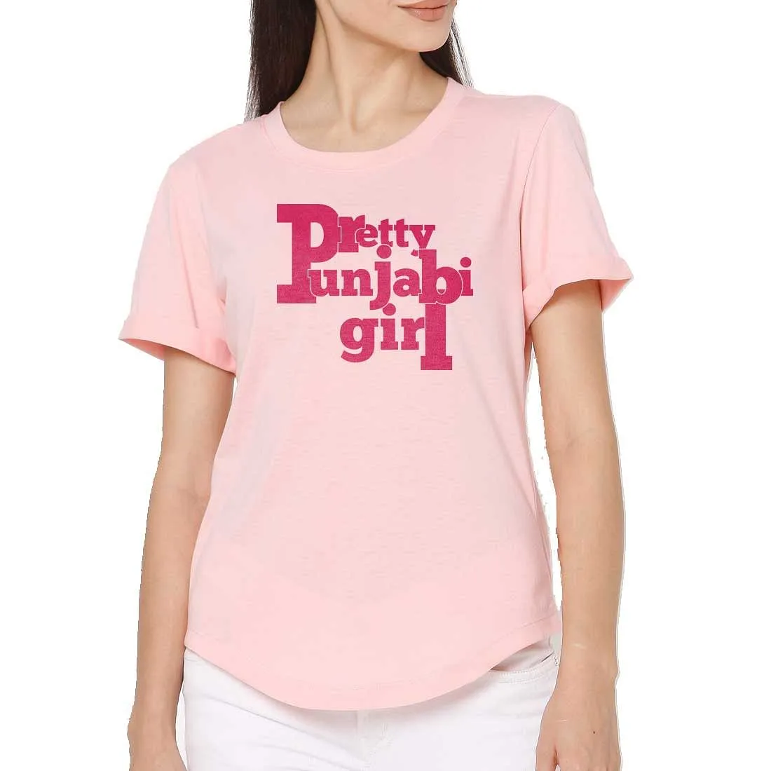 Nutcase cute tops for women western wear Your Hometown City Tees slogan up down tshirt - Pretty Punjabi Girl