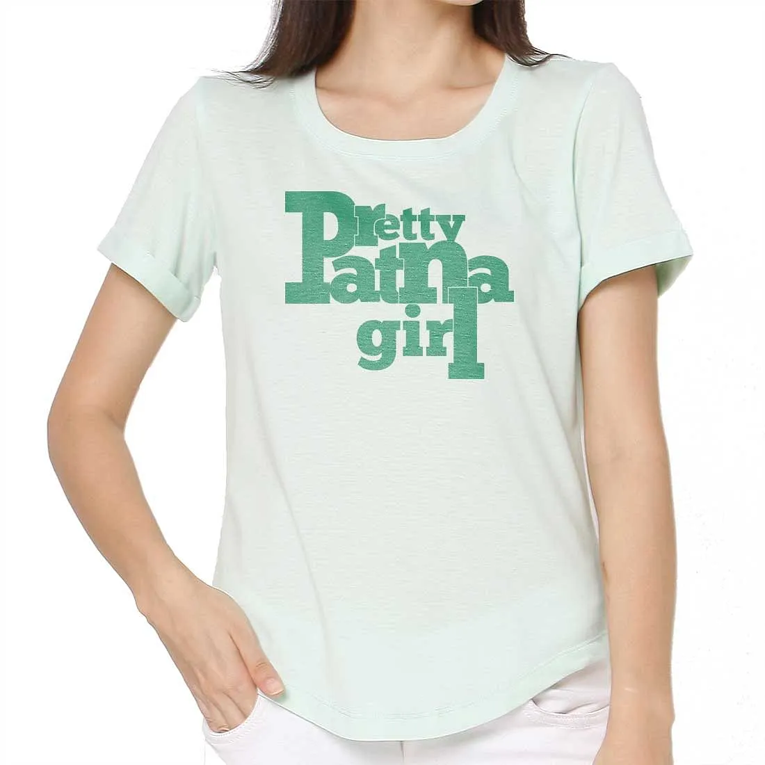 Nutcase Tshirts Women Trendy Your City Themed Tees for Girls Hometown Tshirt Tops - Pretty Patna Girl