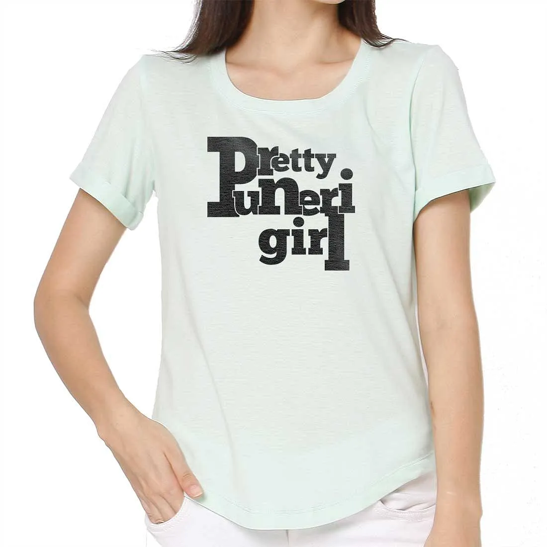 Nutcase Tshirts Women Trendy Your City Themed Tees for Girls Hometown Tshirt Tops - Pretty Patna Girl