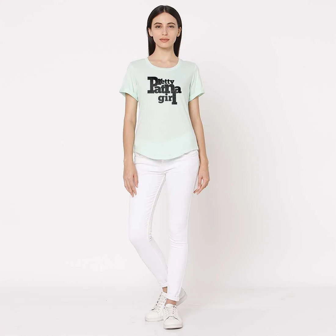 Nutcase Tshirts Women Trendy Your City Themed Tees for Girls Hometown Tshirt Tops - Pretty Patna Girl