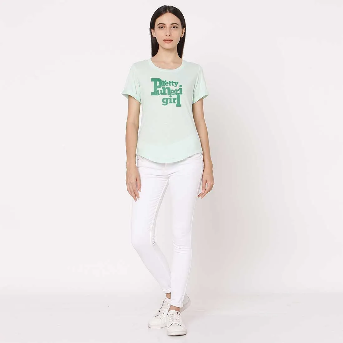 Nutcase Tshirts Women Trendy Your City Themed Tees for Girls Hometown Tshirt Tops -Pretty Puneri Girl