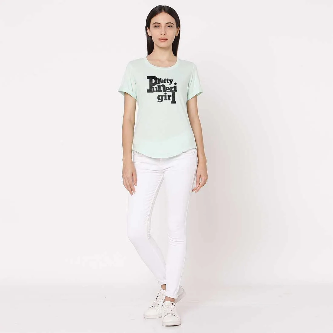 Nutcase Tshirts Women Trendy Your City Themed Tees for Girls Hometown Tshirt Tops -Pretty Puneri Girl