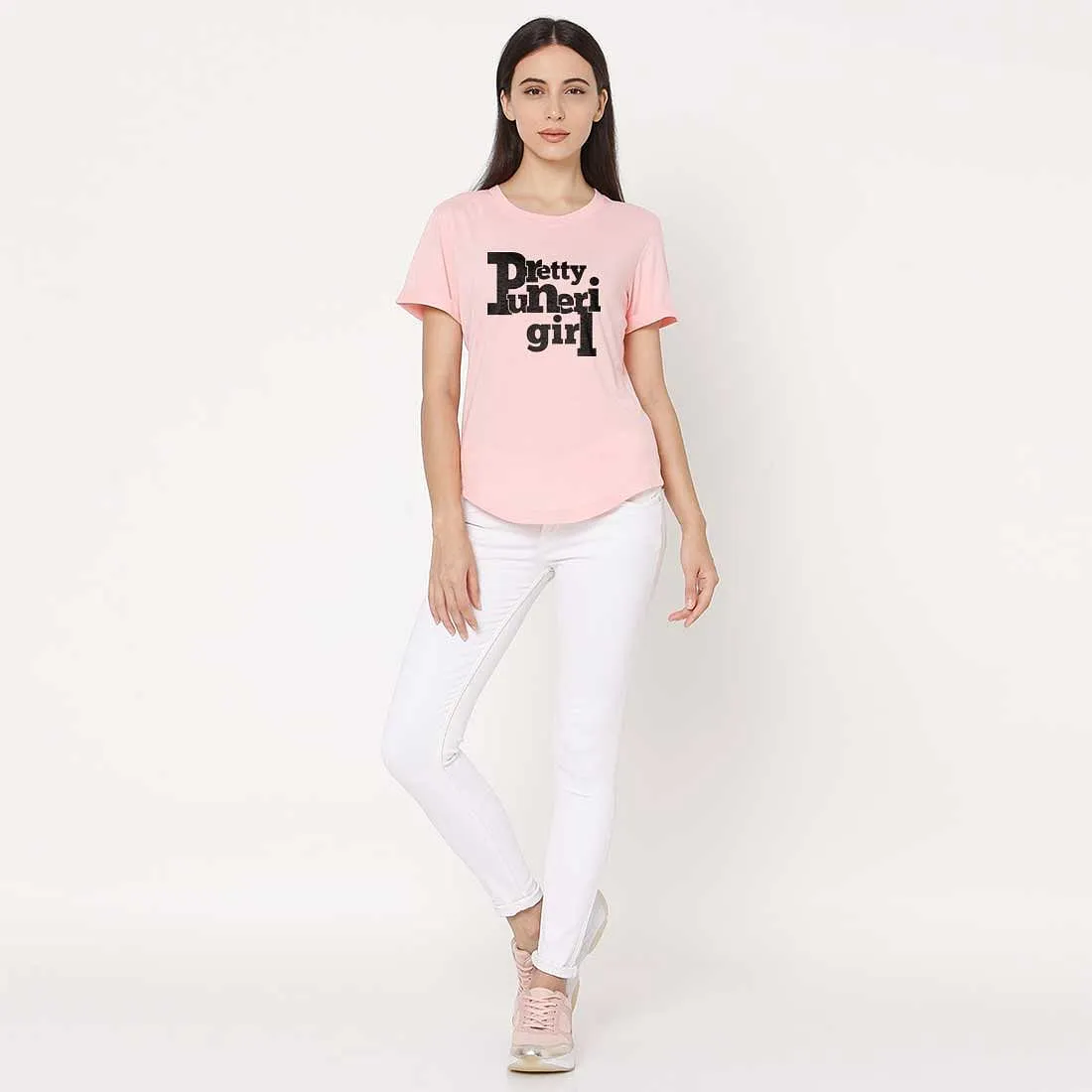 Nutcase Tshirts Women Trendy Your City Themed Tees for Girls Hometown Tshirt Tops -Pretty Puneri Girl