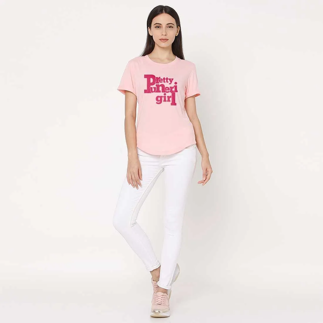 Nutcase Tshirts Women Trendy Your City Themed Tees for Girls Hometown Tshirt Tops -Pretty Puneri Girl