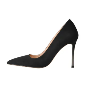 Onlymaker Pumps Black 4 inches Metal Heels