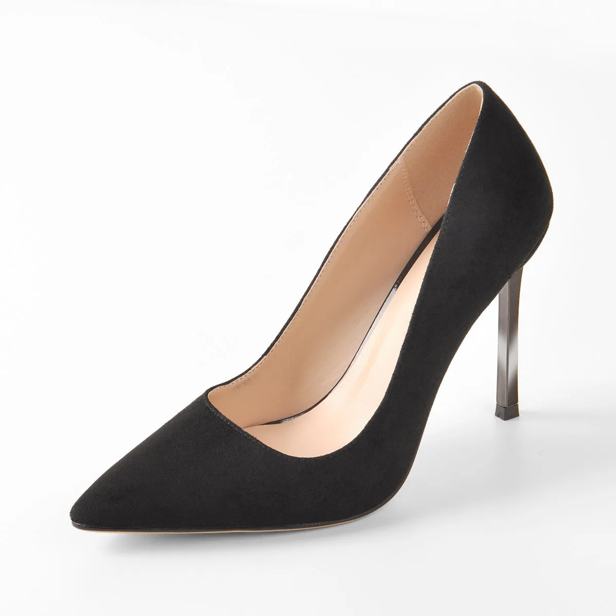 Onlymaker Pumps Black 4 inches Metal Heels