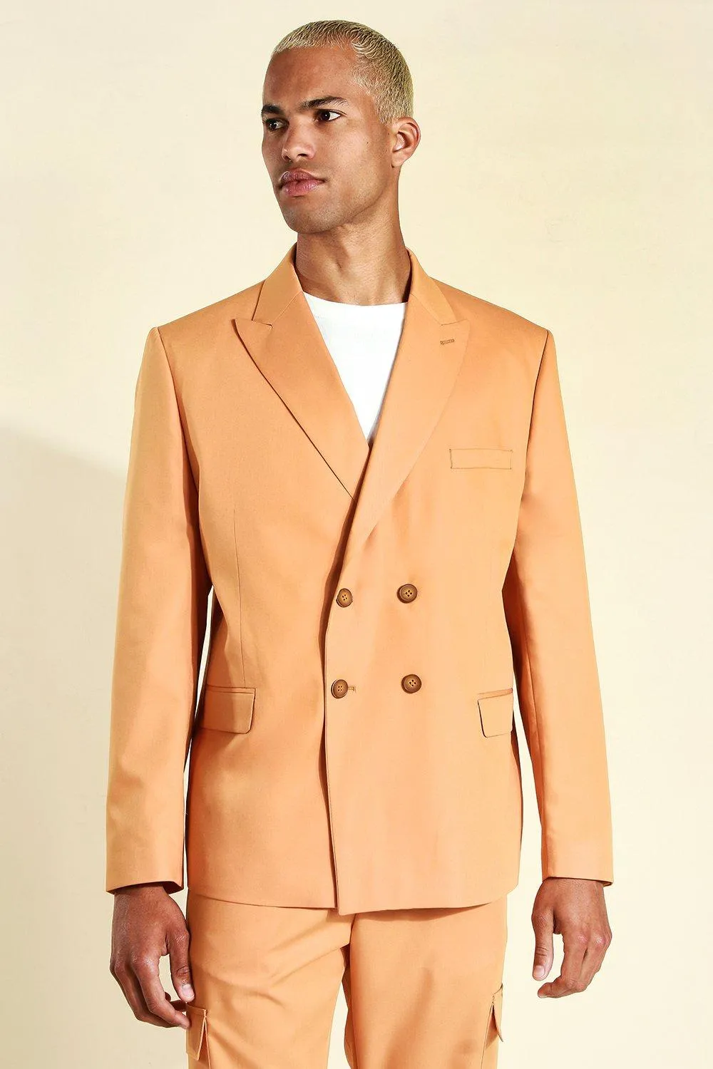 Oversized Double Breasted Suit Jacket