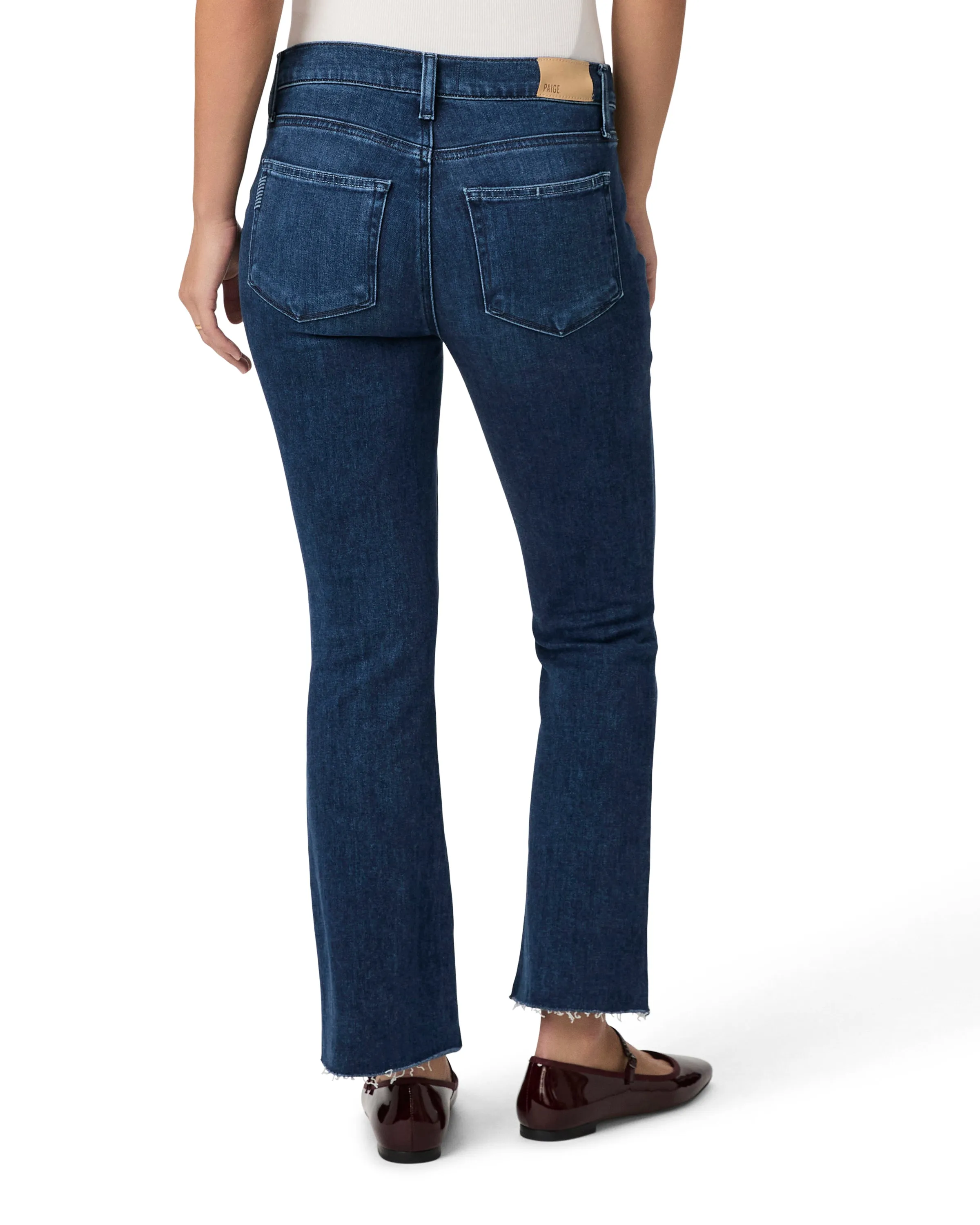 Paige Claudine Ankle Flare Maternity Jeans