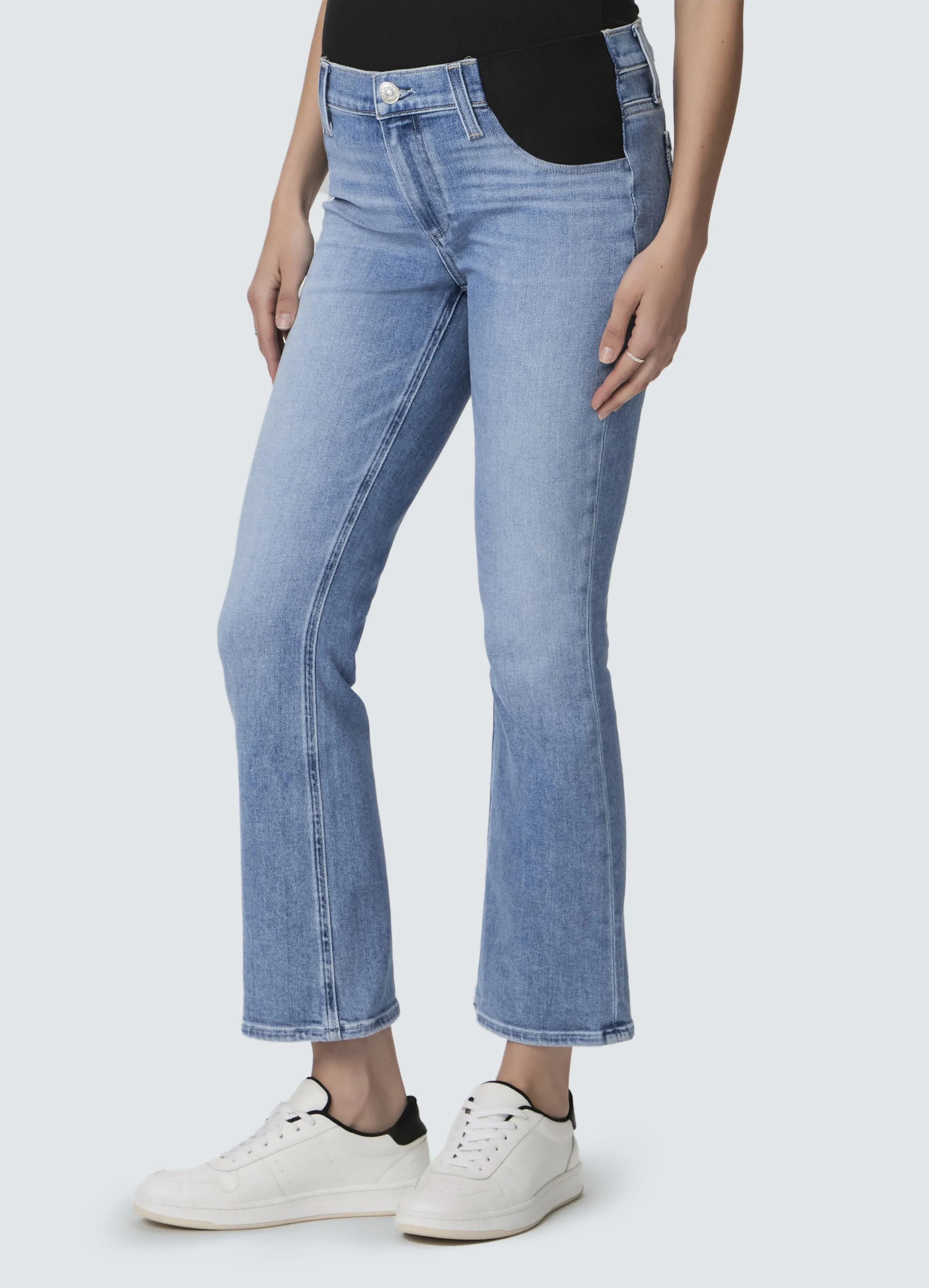 Paige Claudine Ankle Flare Maternity Jeans