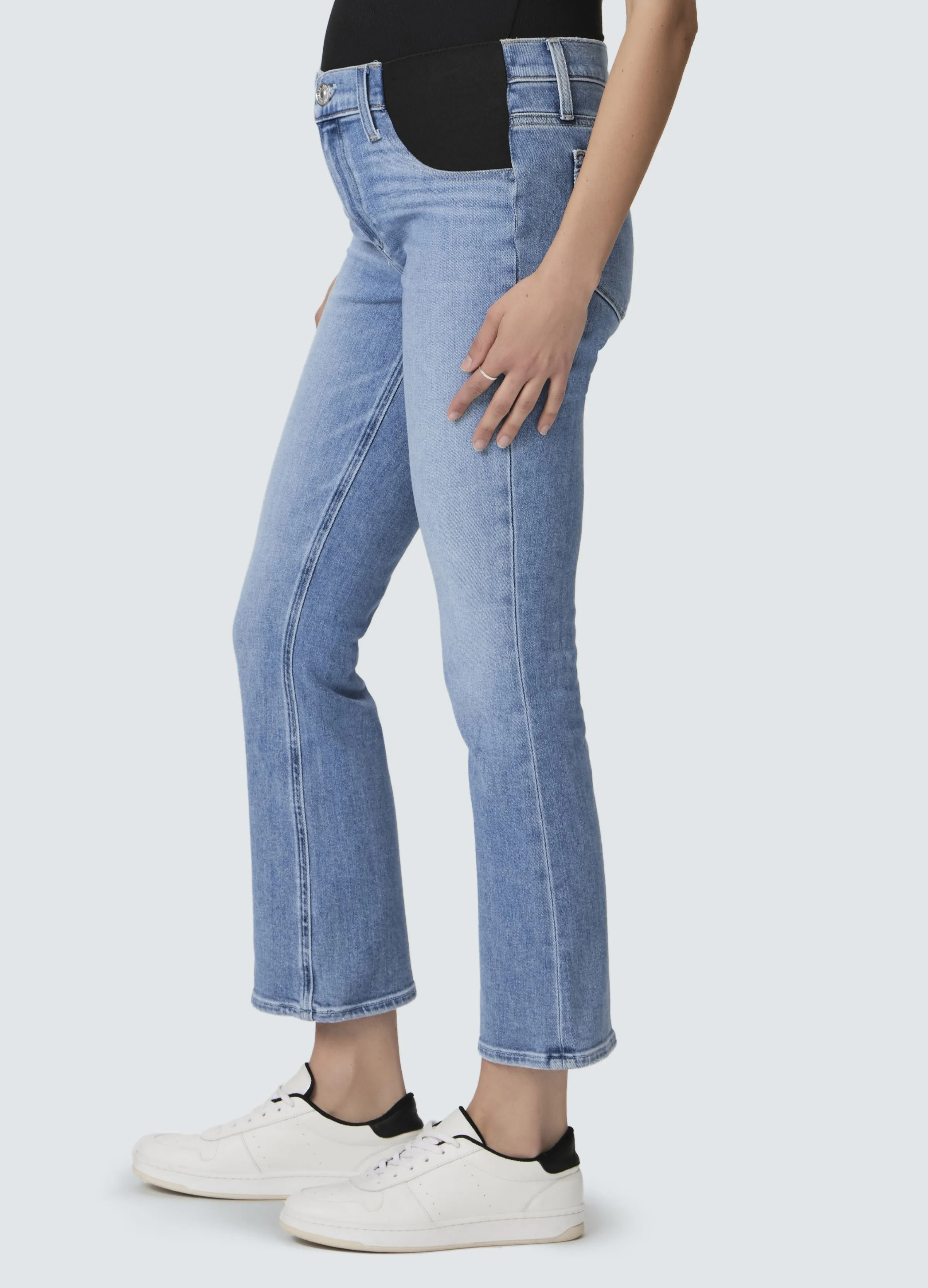 Paige Claudine Ankle Flare Maternity Jeans