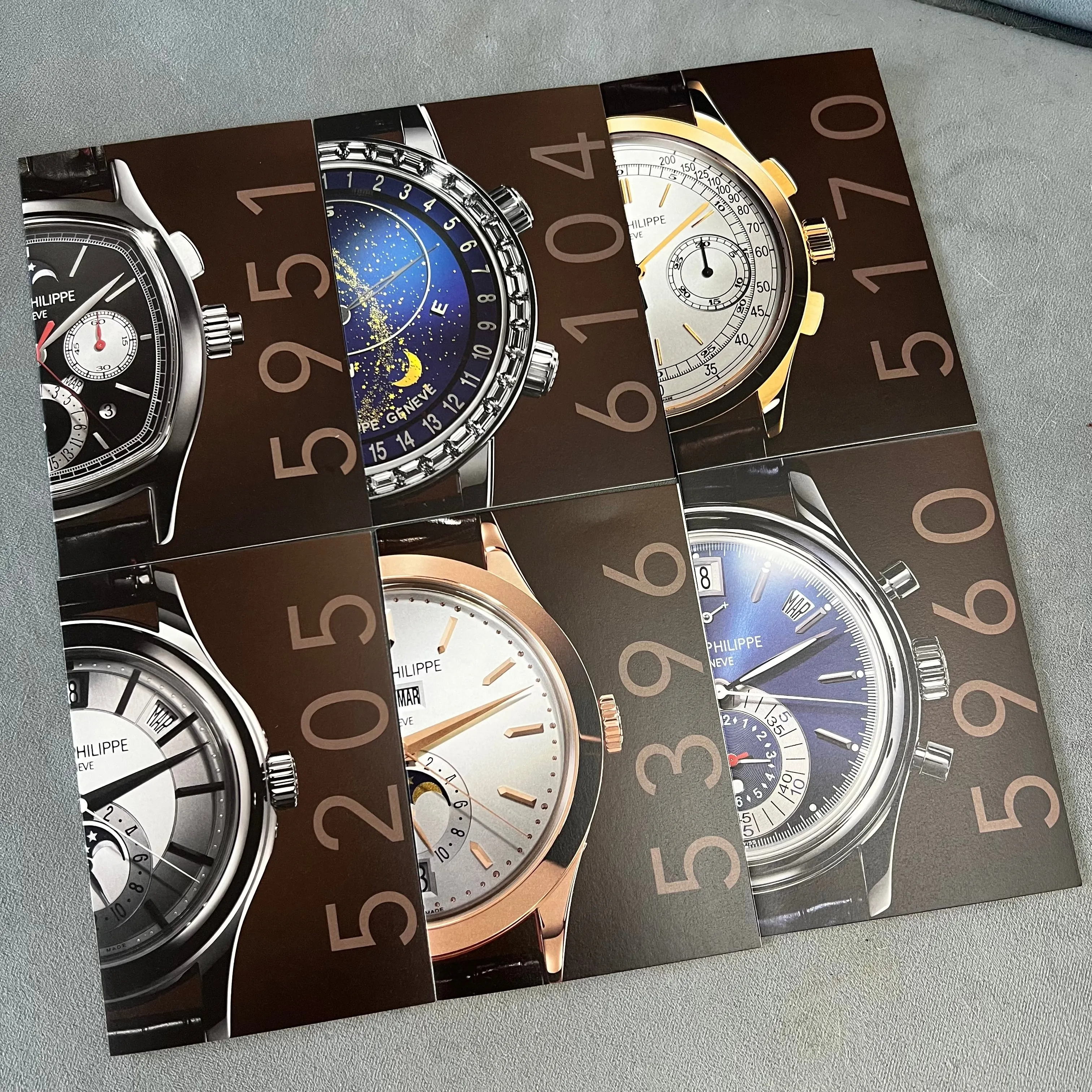 PATEK PHILIPPE New Models 2010 Set of 22 Cards   6.30x4.5x1.5 inches