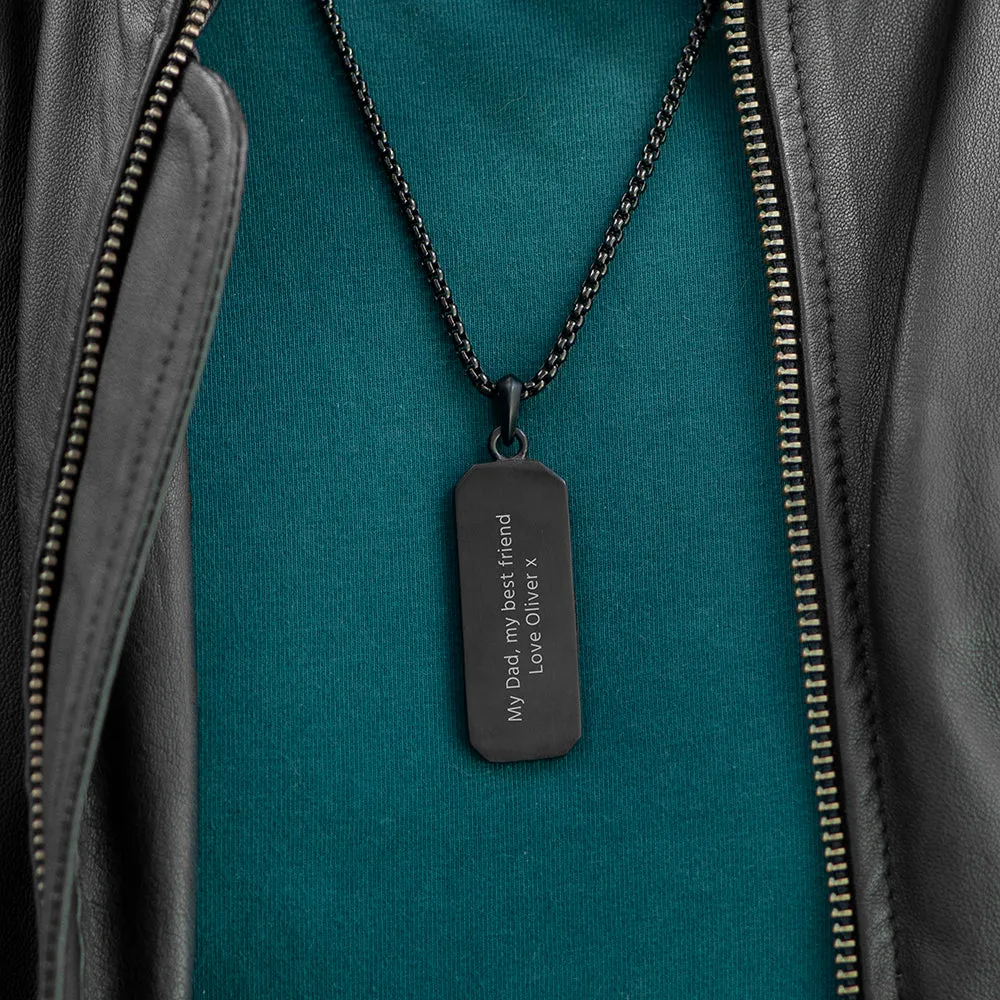 Custom Men's Tyretread Stone Necklace