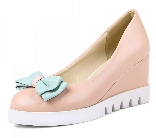 Pastel Bow Point Ballerina Ballet Flats