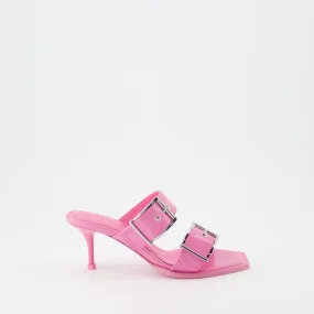 Pink Double Strap Mules