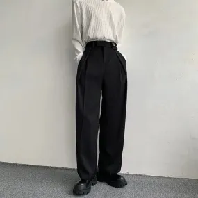 Pleat Detail Tailored Trousers