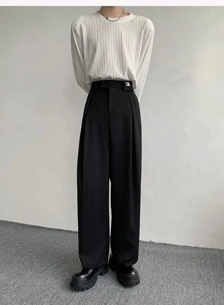 Pleat Detail Tailored Trousers