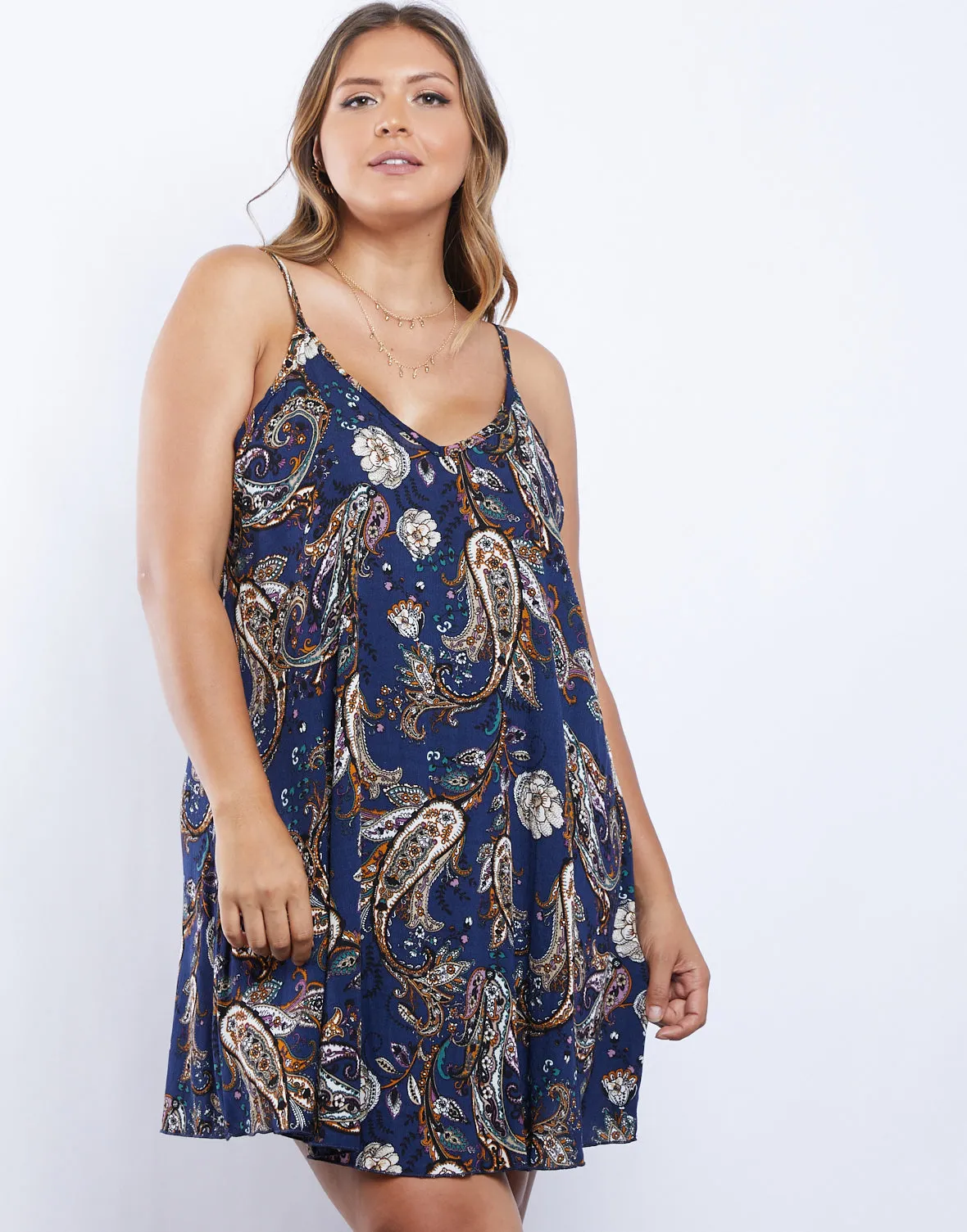 Plus Size Dreamy Girl Paisley Dress