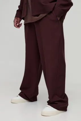 Plus Stretch Woven Relaxed Fit Trousers