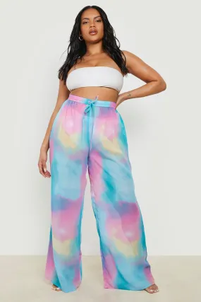 Plus Tie Dye Beach Trousers