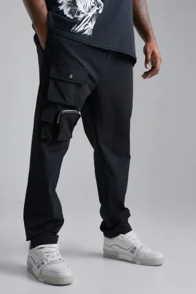 Plus Zip Detail Slim Fit Trousers