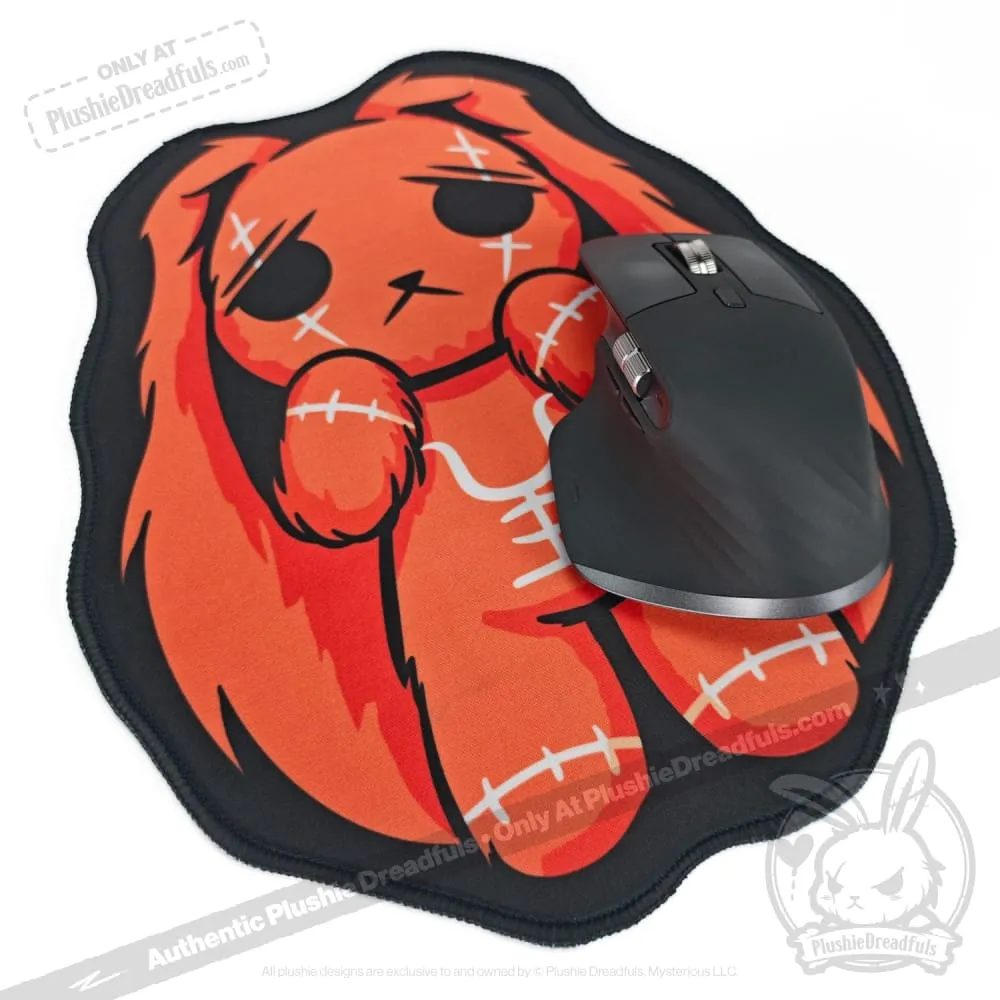 Plush Anxiety Rabbit Mouse Pad