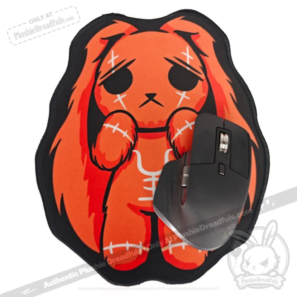 Plush Anxiety Rabbit Mouse Pad