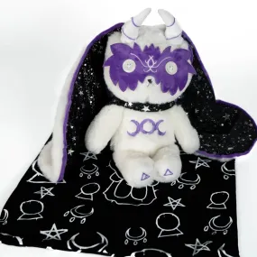 Plush White Witch Bunny Stuffed Animal