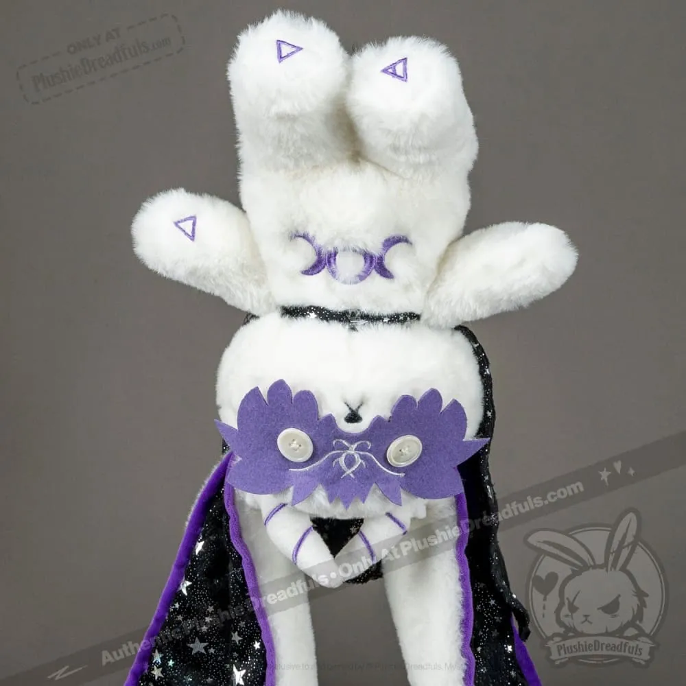 Plush White Witch Bunny Stuffed Animal