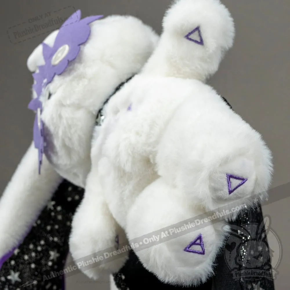 Plush White Witch Bunny Stuffed Animal