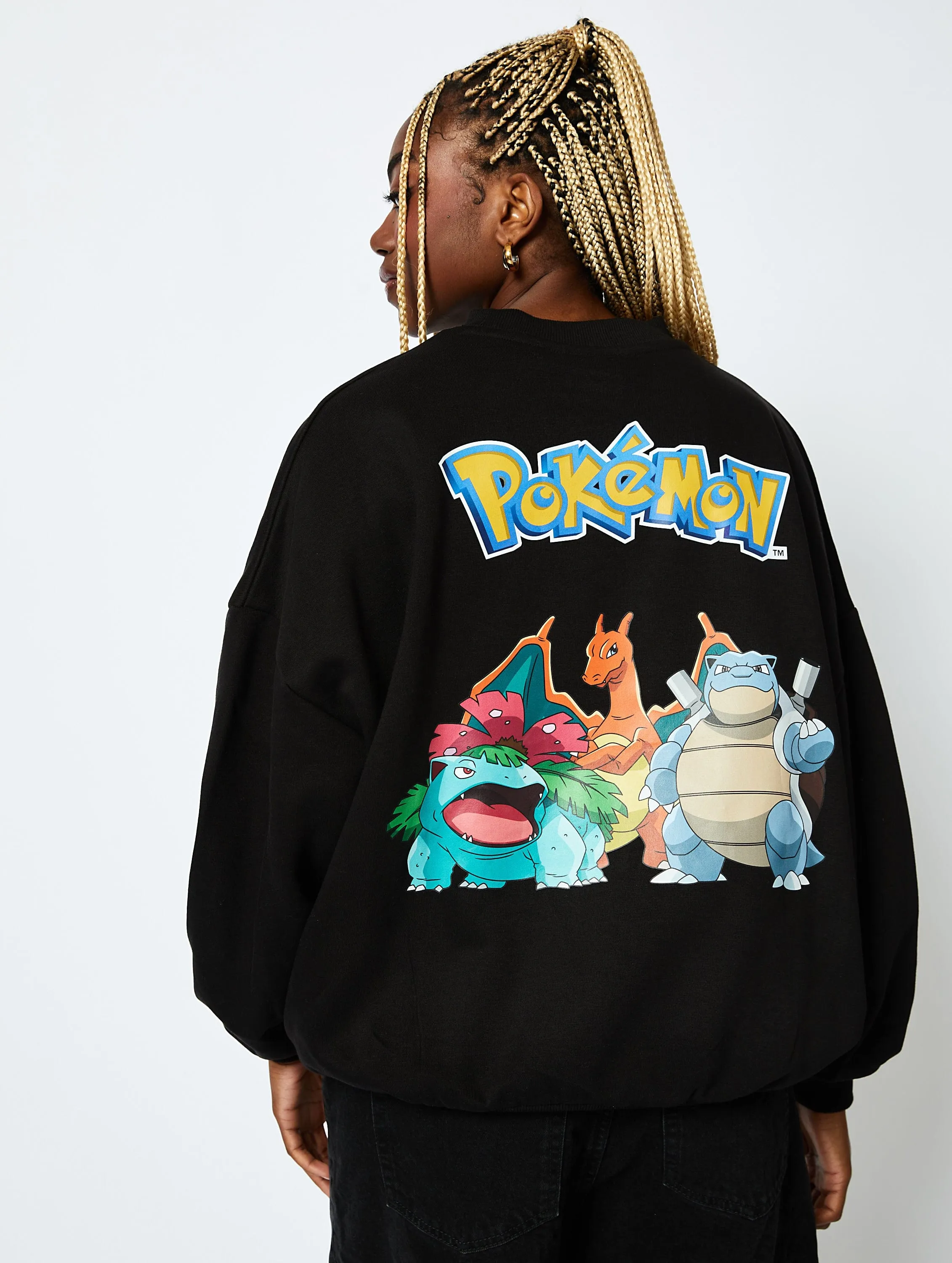 Pokémon Group Sweatshirt in Black